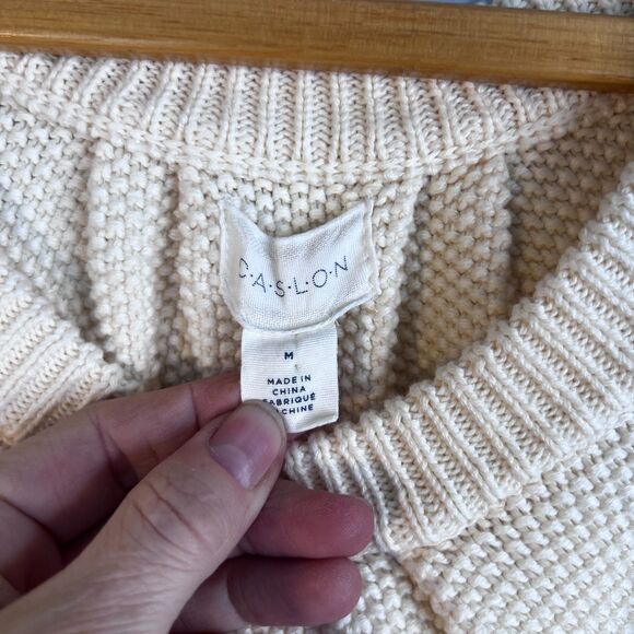 Caslon Retro 80s 90s Knit Colorful Striped Sleeveless Sweater Tank Size MD - Picture 7 of 9